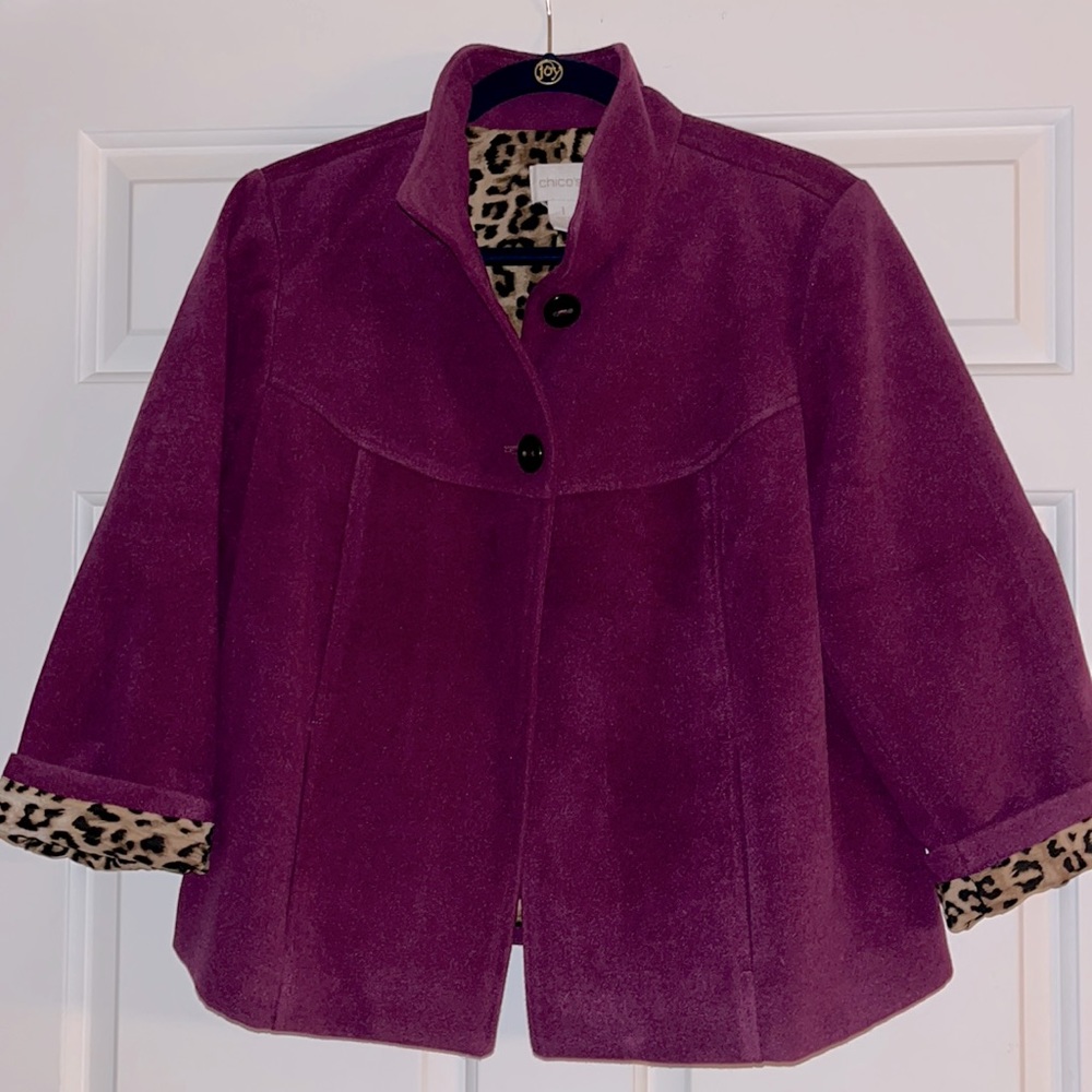 Chico’s Maroon Jacket